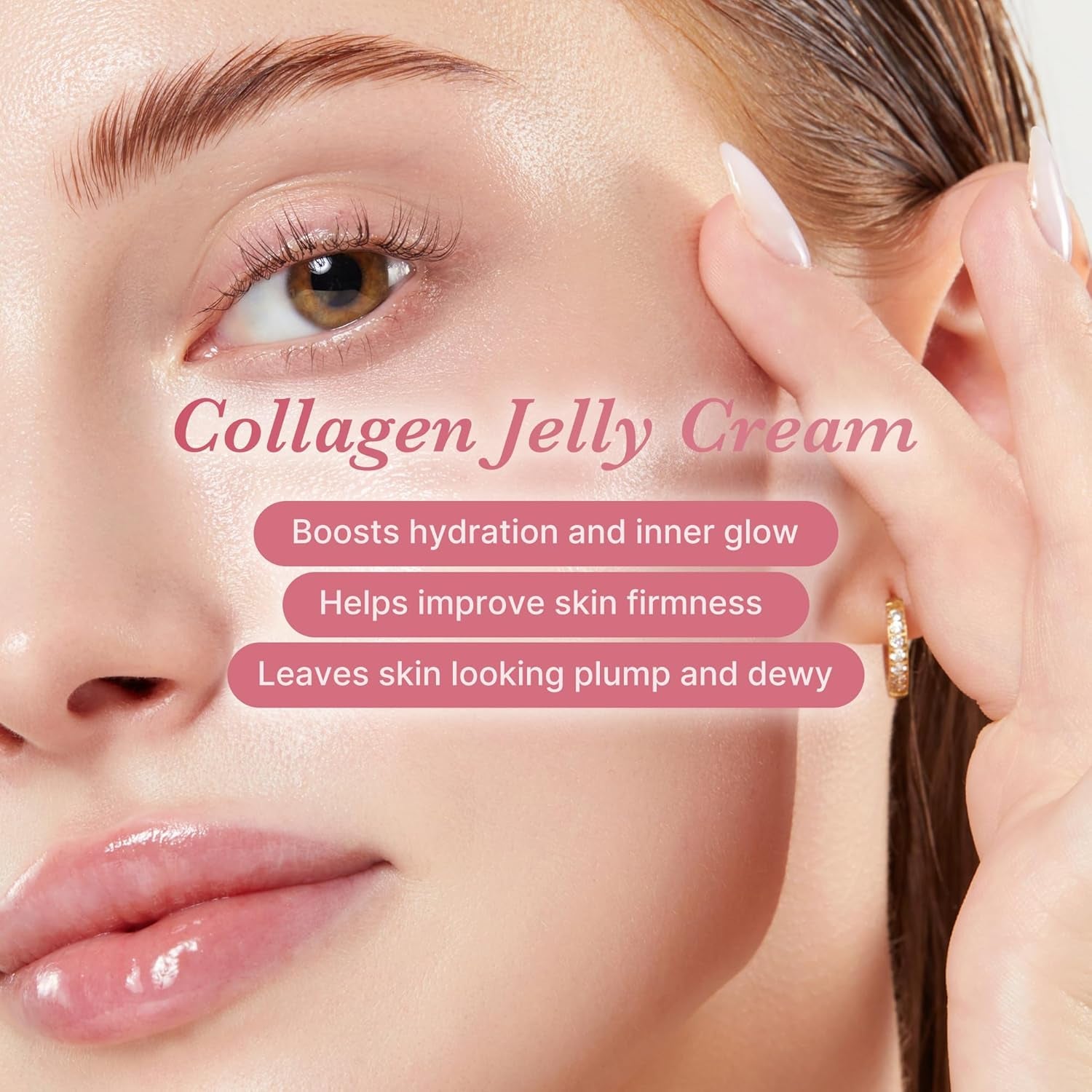 Korean Collagen for Beginner: Collagen Overnight Wrapping Peel off Facial Mask Pack and Collagen Jelly Cream (1.69 Fl Oz (50Ml))