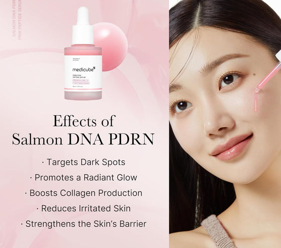 Salmon DNA PDRN Pink Peptide Serum, Pink Glow Serum, Peptide, Niacinamide, Hydrating & Moisturizing & Firming, Uneven Skin Tone, Korean Skincare | 1.01 Fl.Oz. (1.01 Fl.Oz., Salmon DNA PDRN)