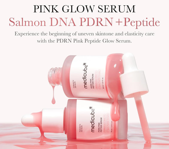 Salmon DNA PDRN Pink Peptide Serum, Pink Glow Serum, Peptide, Niacinamide, Hydrating & Moisturizing & Firming, Uneven Skin Tone, Korean Skincare | 1.01 Fl.Oz. (1.01 Fl.Oz., Salmon DNA PDRN)